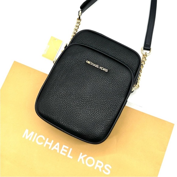 Michael Kors Medium NS Chain Xbody Bag Black - Picture 1 of 12